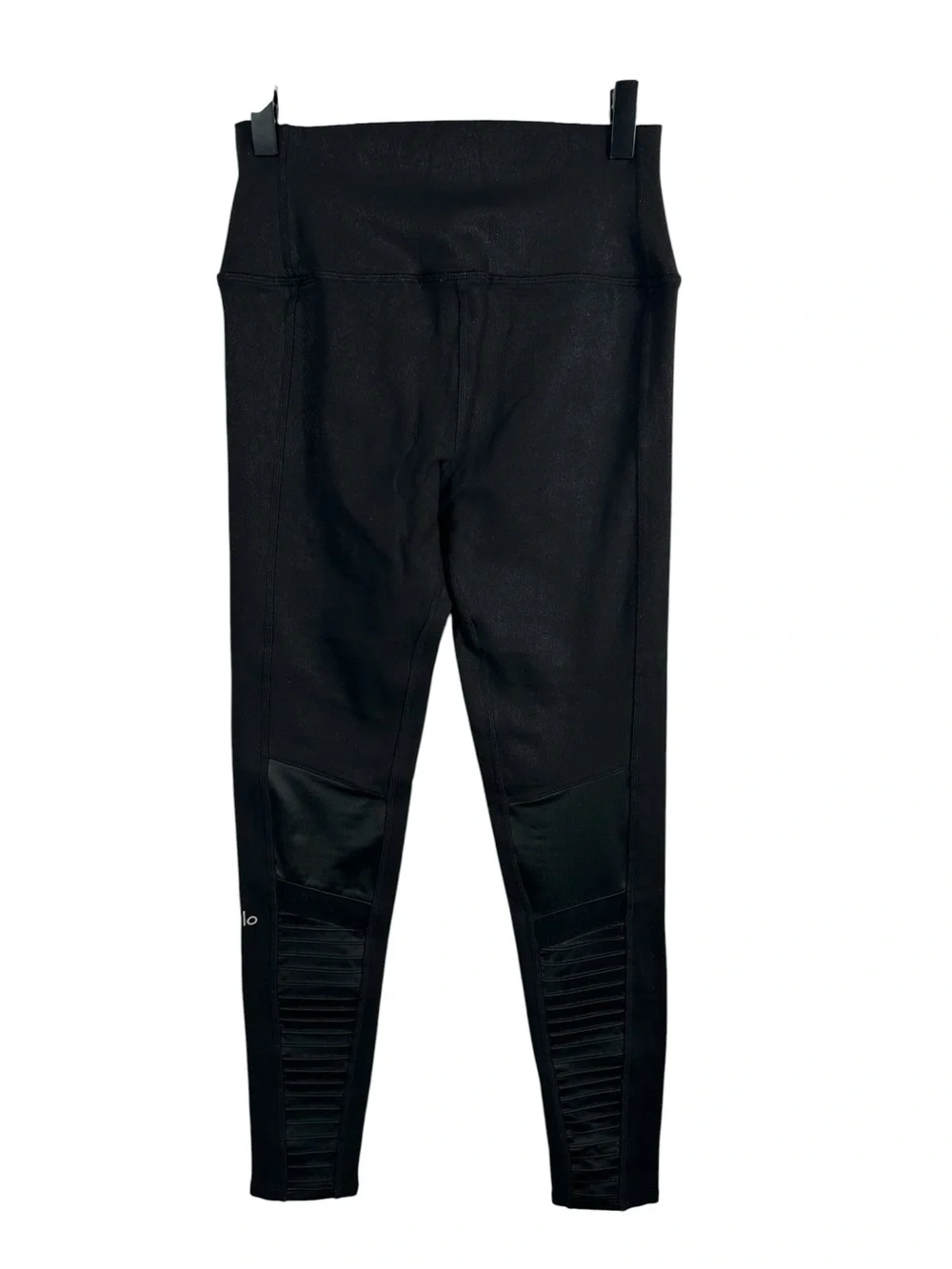 Alo Yoga High-Waist Moto Legging Women’s Small Black Mesh Panel Leggings